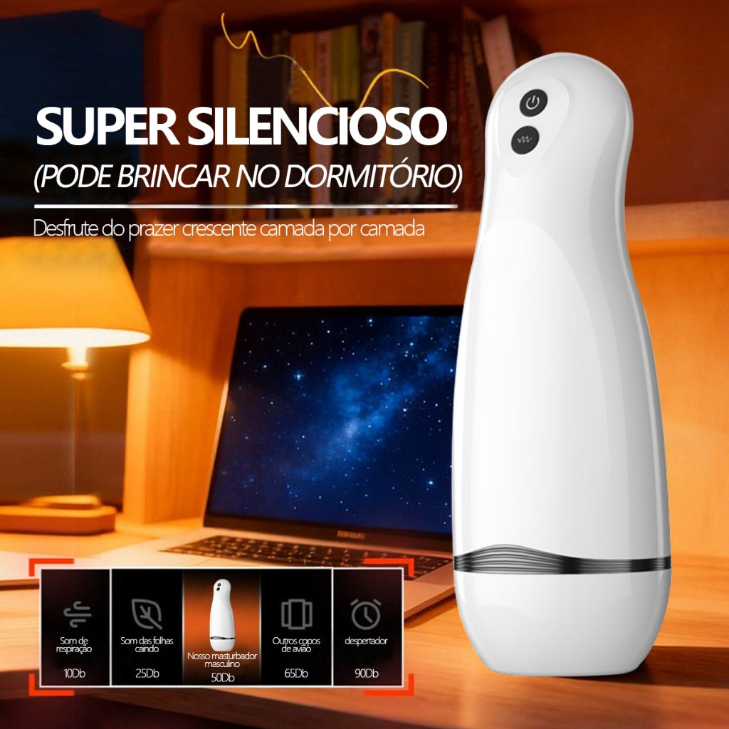 Automatic Male Masturbator 10 Vibration Modes Interação inteligente with Realistic Sounds