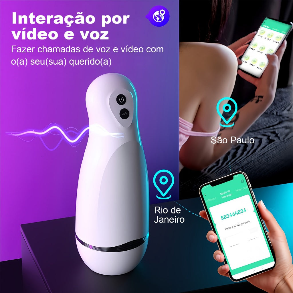 Automatic Male Masturbator 10 Vibration Modes Interação inteligente with Realistic Sounds