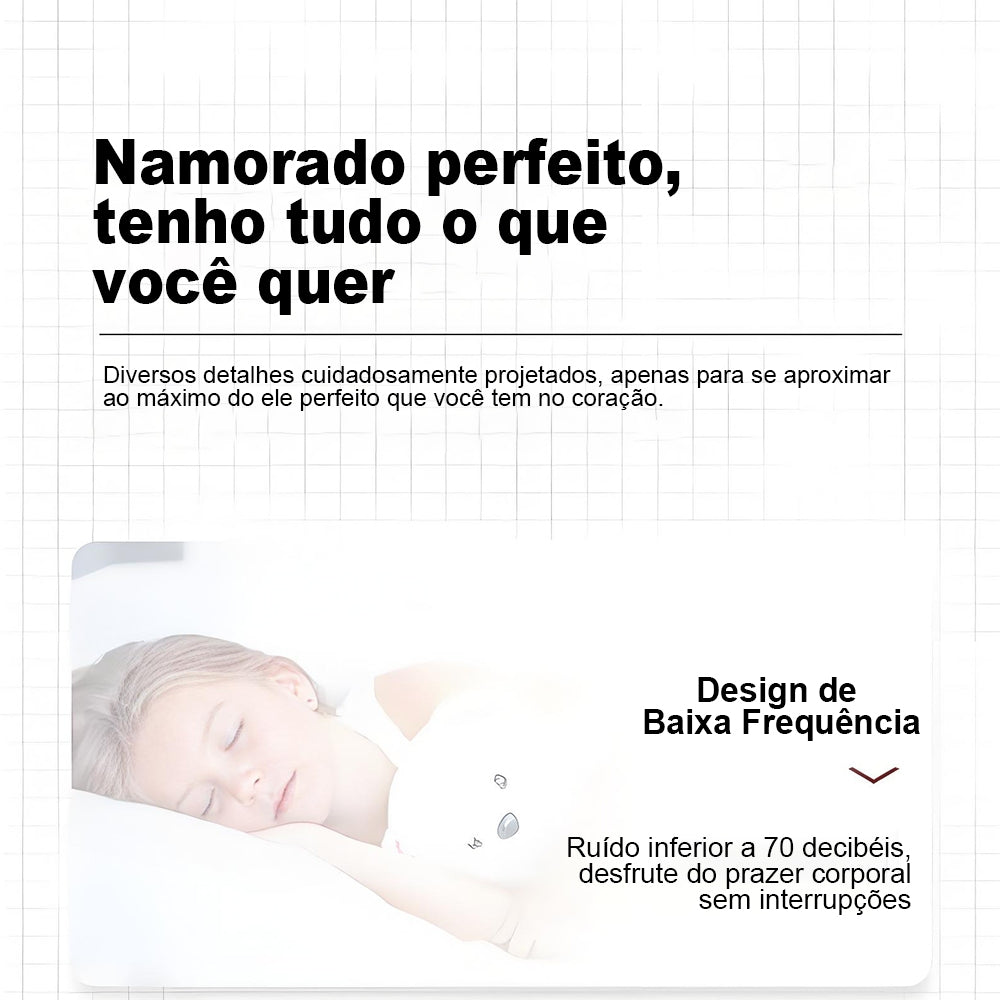 Vibrador Feminino com Sucção e Língua 10 Modos Vibração Dupla USB Recarregável Silencioso Silicone
