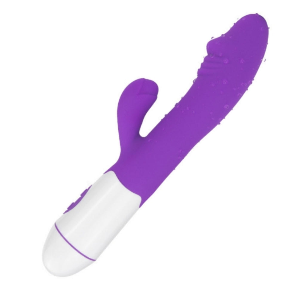 Double Vibrador feminino recarregável for Women 12 modos de vibração Estimulador Clitorniano