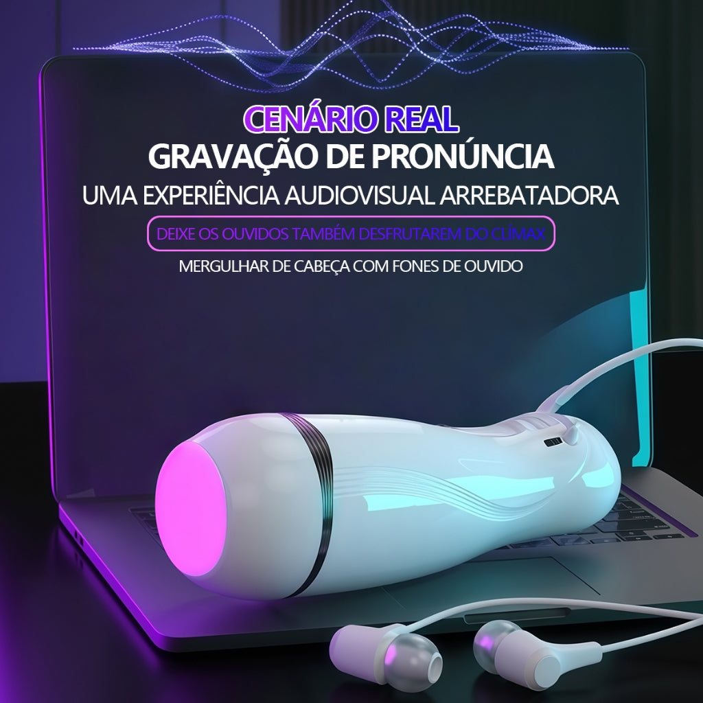 Automatic Male Masturbator 10 Vibration Modes Interação inteligente with Realistic Sounds