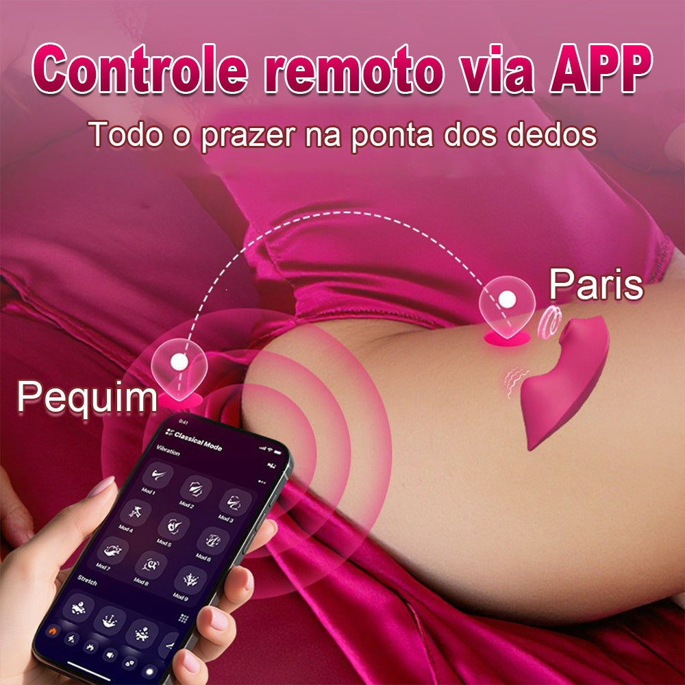 Wearable Vibrator Clitoris with App Remote Control 9 Modes, Rechargeable