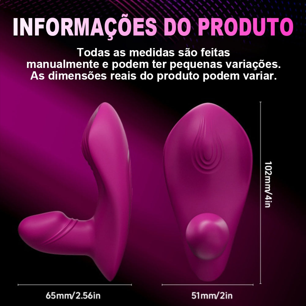 Double Vibrator Vibrates Stimulation at the G-Spot 9 Vibration Modes for Women Rechargeable