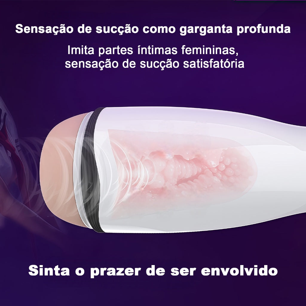 Automatic Male Masturbator 10 Vibration Modes Interação inteligente with Realistic Sounds